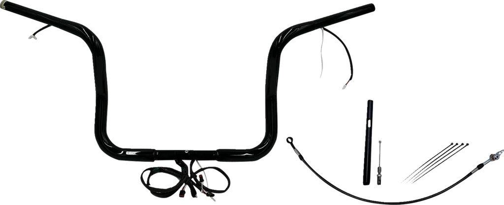 Fat Baggers Inc. Handlebar Kit - Rounded Top - 12" - Black 912512-B - Main Product View