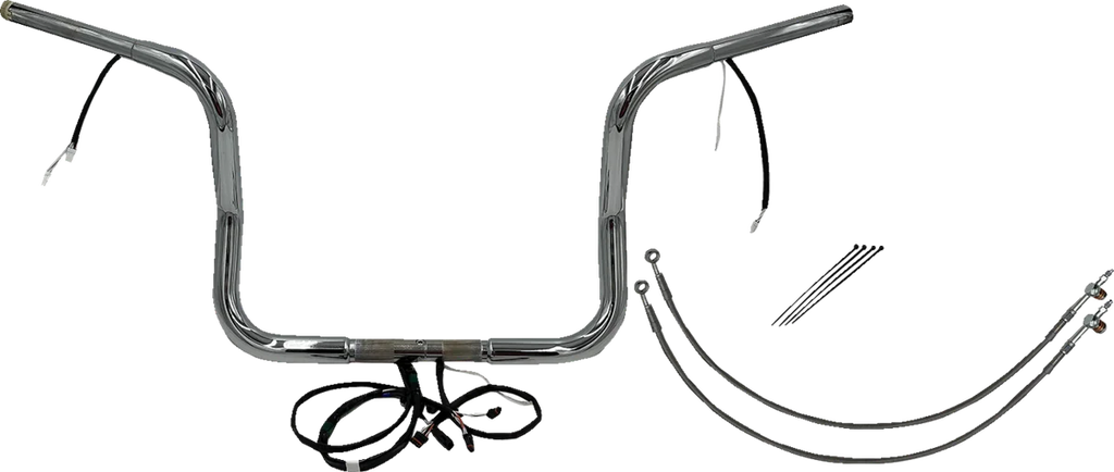 Fat Baggers Inc. Handlebar Kit - Rounded Top - 12" - Chrome 902512 - Main Product View