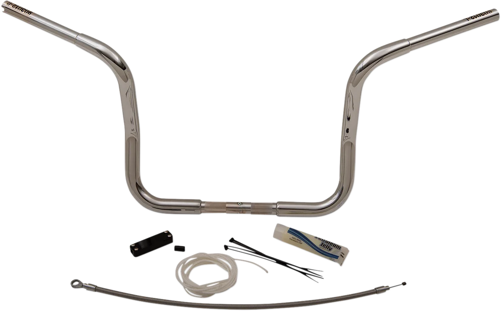Fat Baggers Inc. Handlebar Kit - Rounded Top - 12" - Chrome 909412 - Main Product View