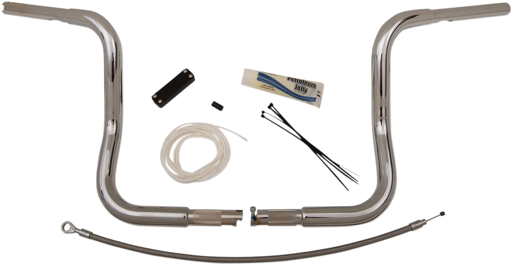 Fat Baggers Inc. Handlebar Kit - Rounded Top - 12" - Chrome 909412 - Additional View 12