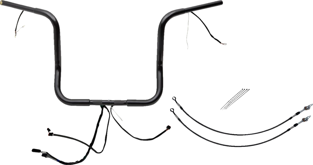Fat Baggers Inc. Handlebar Kit - Rounded Top - 14" - Black 902514-B - Main Product View