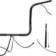 Load image into Gallery viewer, Fat Baggers Inc. Handlebar Kit - Rounded Top - 14" - Black 912514-B - Main Product View