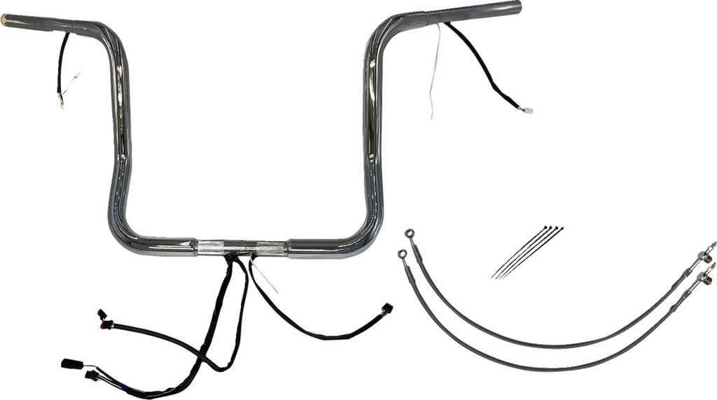 Fat Baggers Inc. Handlebar Kit - Rounded Top - 14" - Chrome 902514 - Main Product View