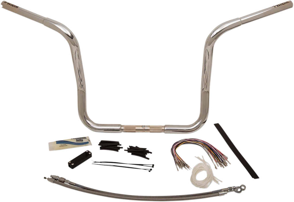 Fat Baggers Inc. Handlebar Kit - Rounded Top - 14" - Chrome 909414 - Main Product View
