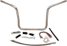 Load image into Gallery viewer, Fat Baggers Inc. Handlebar Kit - Rounded Top - 14" - Chrome 909414 - Main Product View