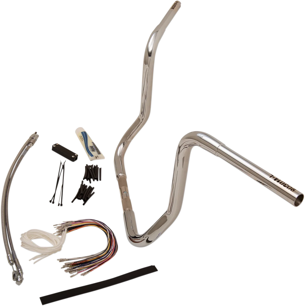 Fat Baggers Inc. Handlebar Kit - Rounded Top - 14" - Chrome 909414 - Additional View 8