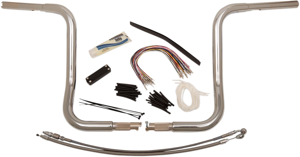 Fat Baggers Inc. Handlebar Kit - Rounded Top - 14" - Chrome 909414 - Additional View 9