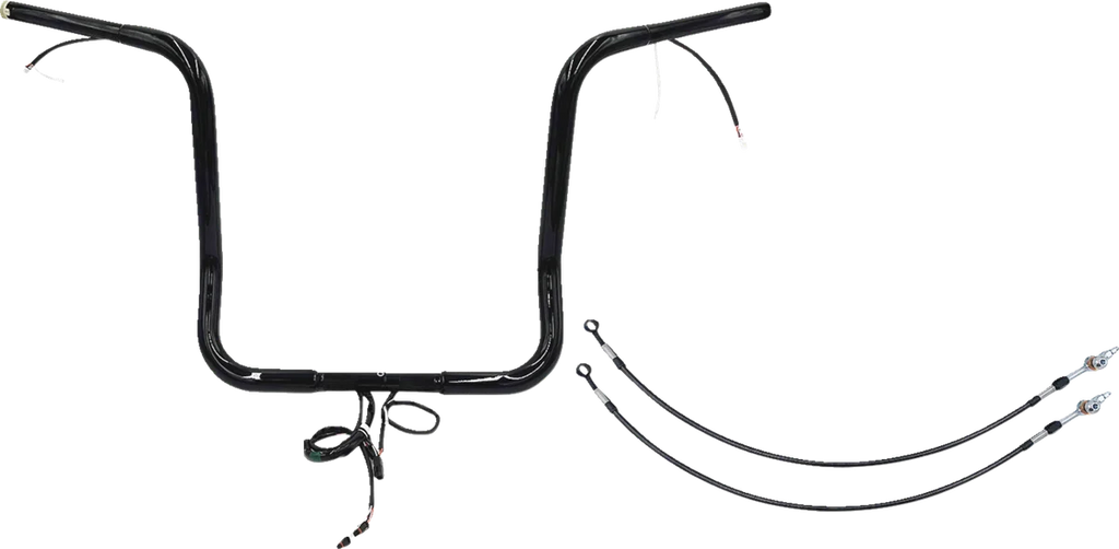 Fat Baggers Inc. Handlebar Kit - Rounded Top - 16" - Black 901516-B - Main Product View