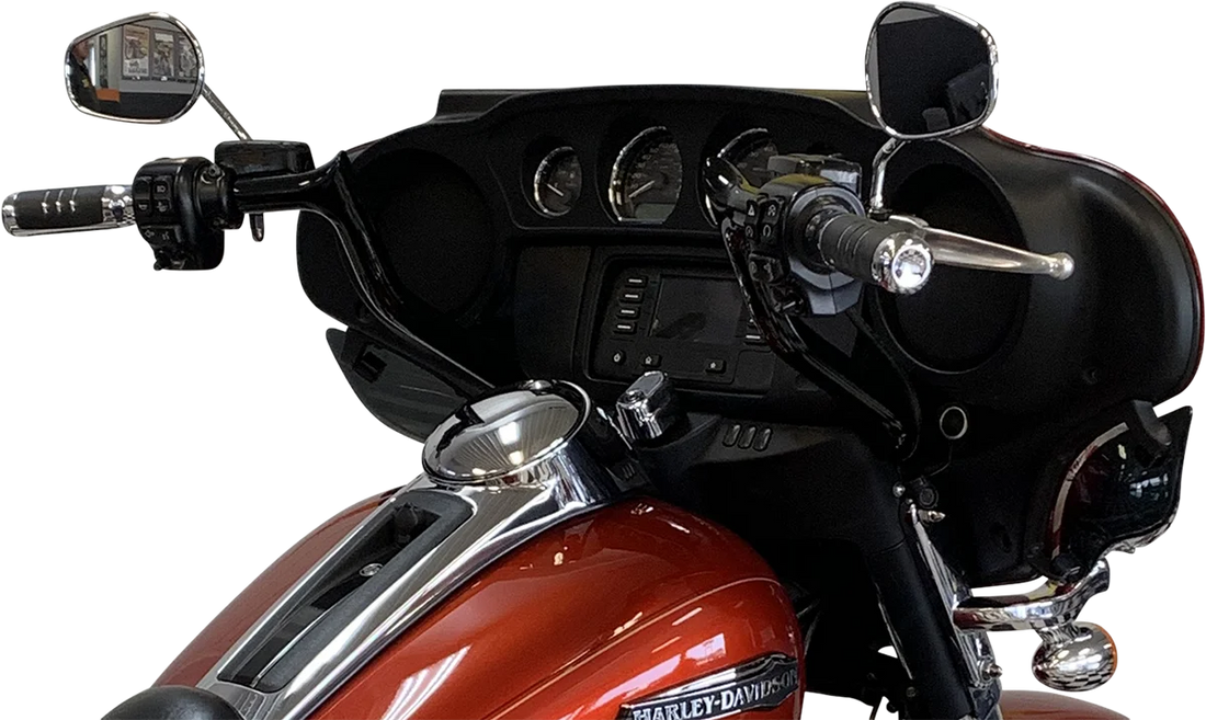Fat Baggers Inc. Handlebar - Pointed Top - 11" - Black 905011-B - Installation View