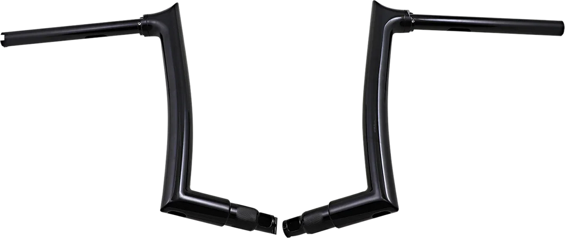 Fat Baggers Inc. Handlebar - Pointed Top - 12" - Black 806012-B - Back View
