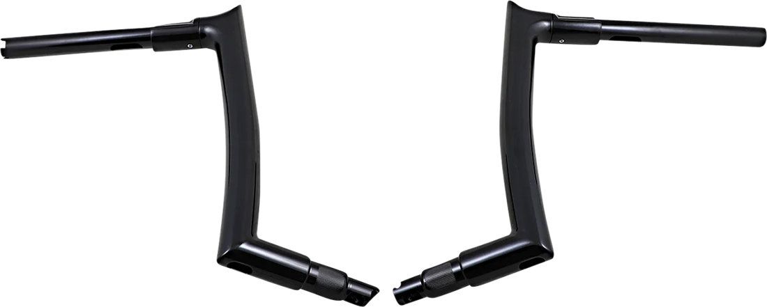 Fat Baggers Inc. Handlebar - Pointed Top - 12" - Black 808012-B - Back View