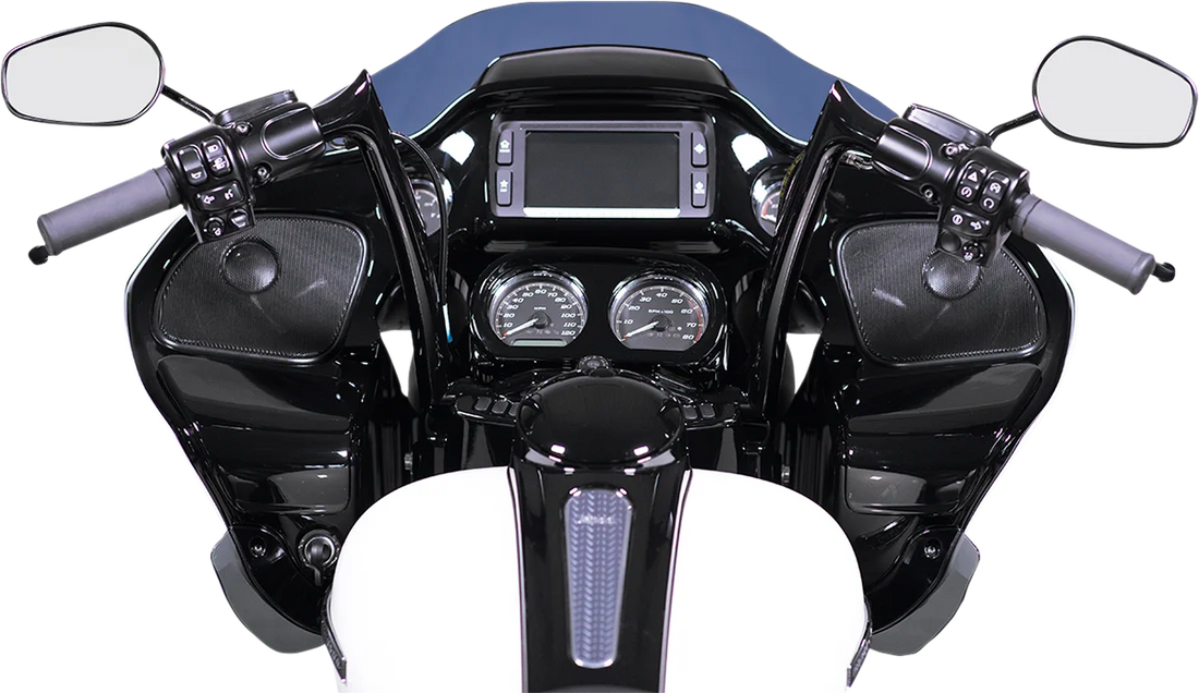 Fat Baggers Inc. Handlebar - Pointed Top - 12" - Black 906012-B - Back View