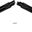 Load image into Gallery viewer, Fat Baggers Inc. Handlebar - Pointed Top - 12" - Black 908012-B - Back View