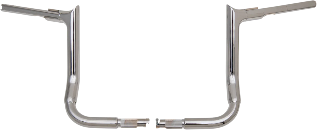 Fat Baggers Inc. Handlebar - Pointed Top - 12" - Chrome 805012 - Back View