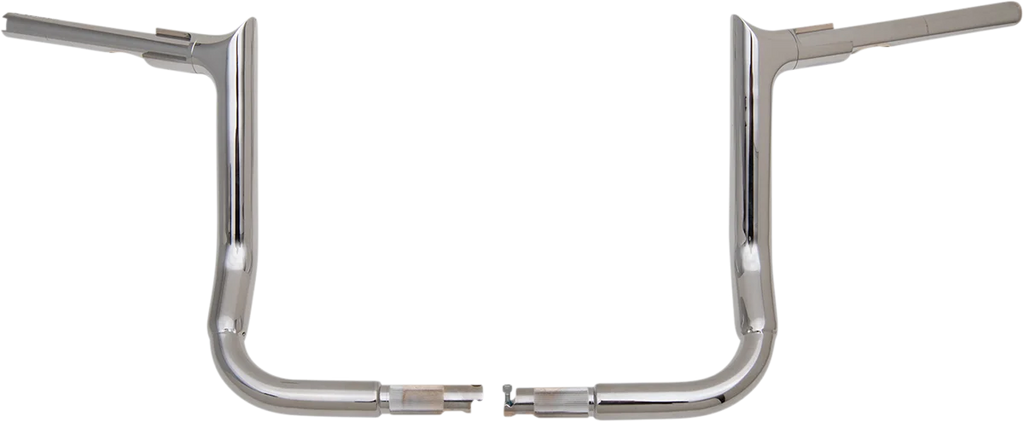Fat Baggers Inc. Handlebar - Pointed Top - 12" - Chrome 805012 - Back View
