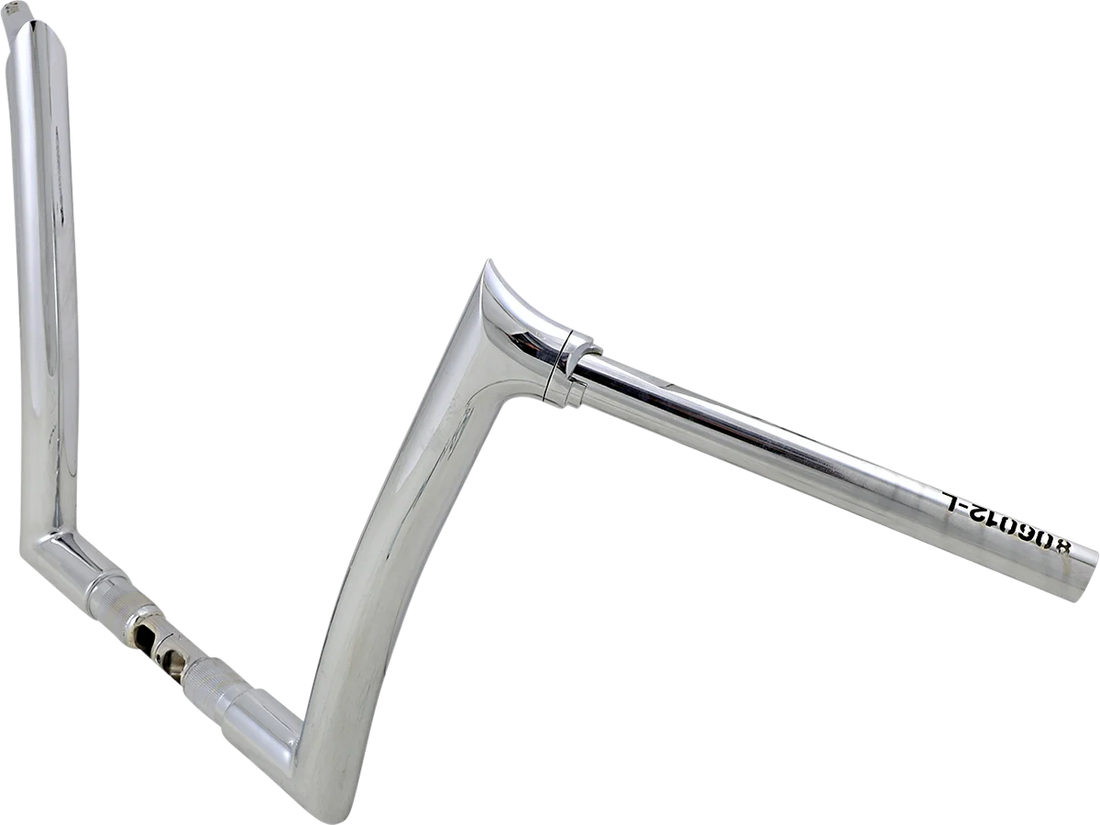 Fat Baggers Inc. Handlebar - Pointed Top - 12" - Chrome 806012 - Back View