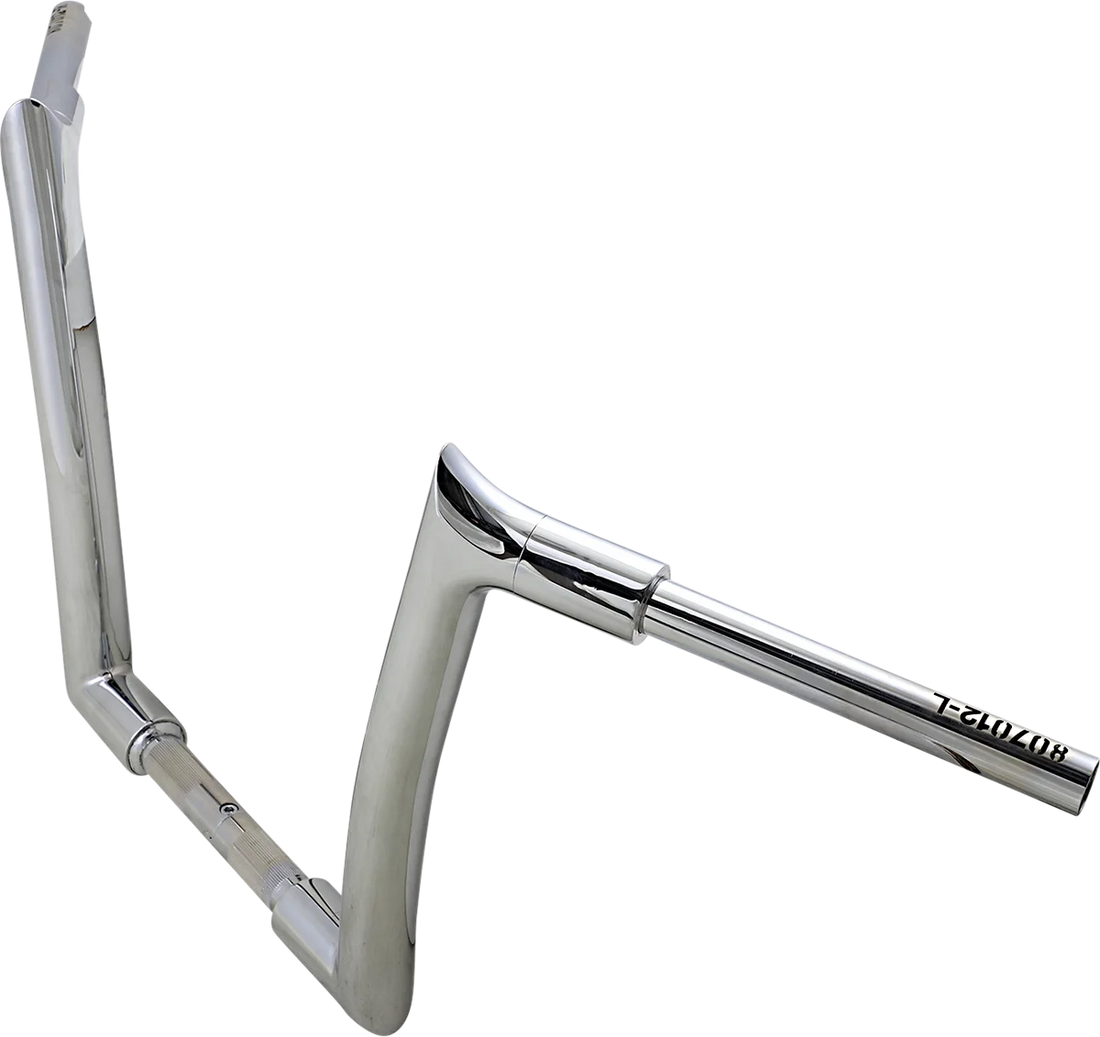 Fat Baggers Inc. Handlebar - Pointed Top - 12" - Chrome 807012 - Side View