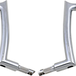Load image into Gallery viewer, Fat Baggers Inc. Handlebar - Pointed Top - 12" - Chrome 807012 - Back View