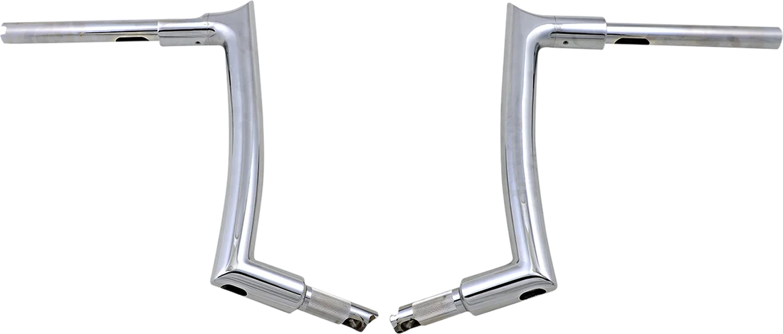 Fat Baggers Inc. Handlebar - Pointed Top - 12" - Chrome 807012 - Back View