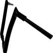 Load image into Gallery viewer, Fat Baggers Inc. Handlebar - Pointed Top - 14" - Black 808014-B - Side View