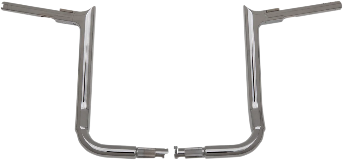 Fat Baggers Inc. Handlebar - Pointed Top - 14" - Chrome 805014 - Side View