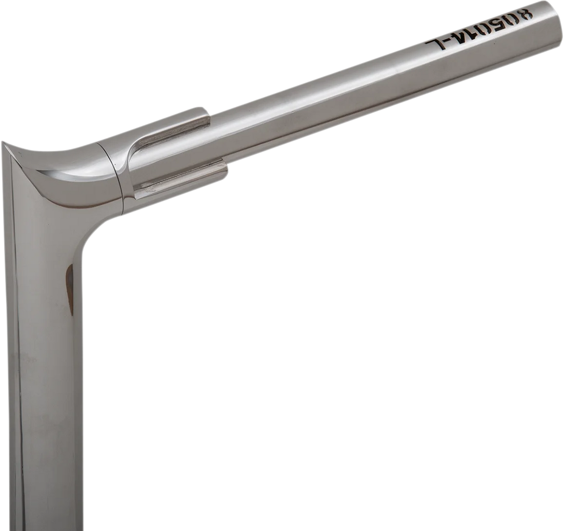 Fat Baggers Inc. Handlebar - Pointed Top - 14" - Chrome 805014 - Installation View