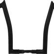 Load image into Gallery viewer, Fat Baggers Inc. Handlebar - Pointed Top - 16" - Black 848016-B - Main Product View