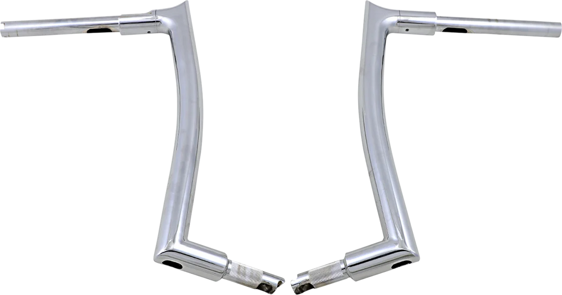 Fat Baggers Inc. Handlebar - Pointed Top - 16" - Chrome 807016 - Side View