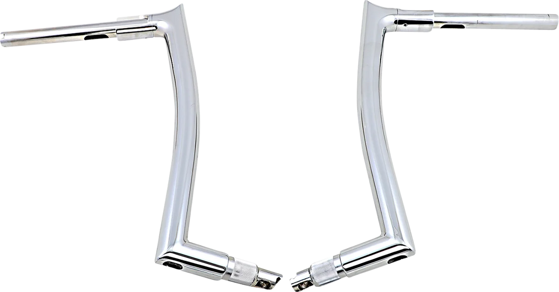 Fat Baggers Inc. Handlebar - Pointed Top - 16" - Chrome 808016 - Side View