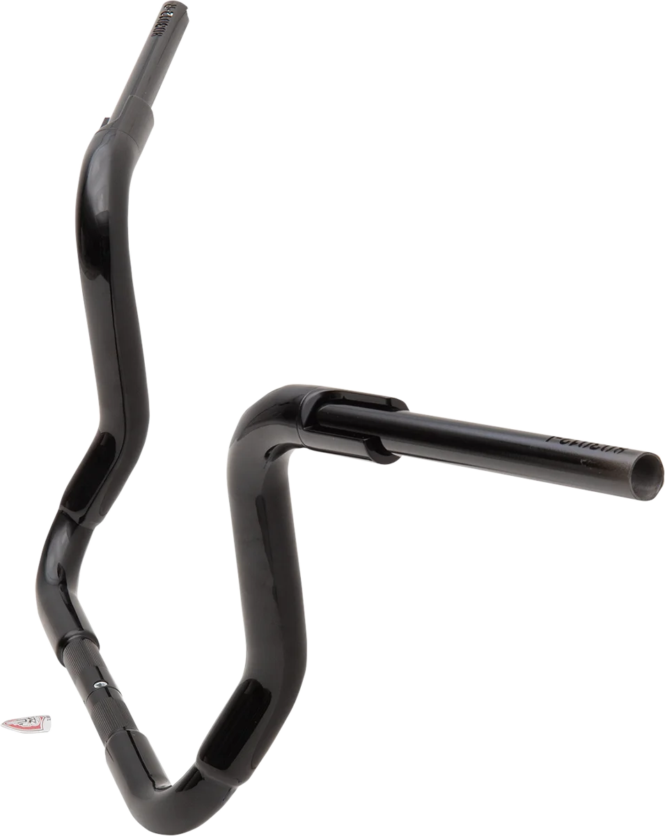 Fat Baggers Inc. Handlebar - Rounded Top - 12" - Black 803012-B - Side View