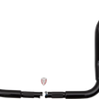 Load image into Gallery viewer, Fat Baggers Inc. Handlebar - Rounded Top - 12" - Black 803012-B - Back View