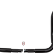 Load image into Gallery viewer, Fat Baggers Inc. Handlebar - Rounded Top - 12" - Black 803012-B - Back View