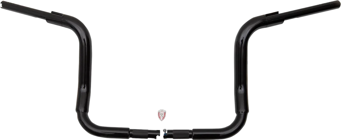 Fat Baggers Inc. Handlebar - Rounded Top - 12" - Black 803012-B - Back View