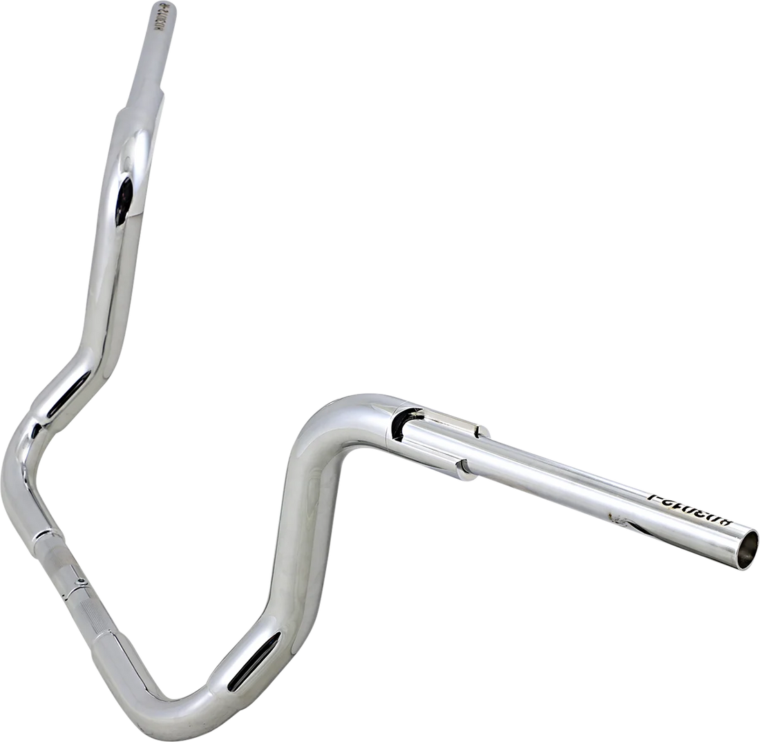 Fat Baggers Inc. Handlebar - Rounded Top - 12" - Chrome 803012 - Back View
