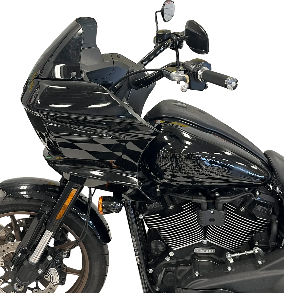 Fat Baggers Inc. Handlebar - Rounded Top - 8" - Black 903008-B - Side View