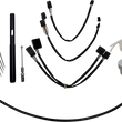 Load image into Gallery viewer, Fat Baggers Inc. Installation Kit - 14" - Black 109514-B - Main Product View