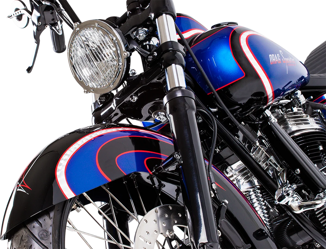 Fat Bob-Style Gas Tank - 3.5 Gallon - Harley-Davidson DragSpecialties 011275-BX36 - Installation View