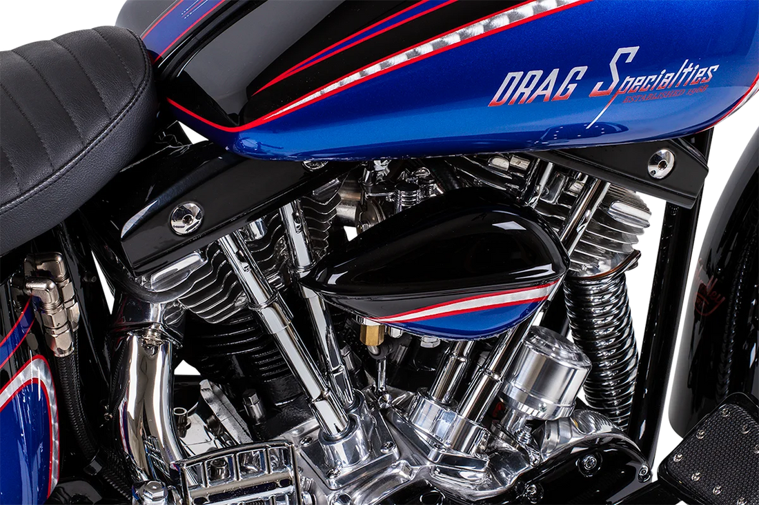 Fat Bob-Style Gas Tank - 3.5 Gallon - Harley-Davidson DragSpecialties 011275-BX36 - Additional View 6