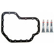 Load image into Gallery viewer, Fel-Pro 03-09 Toyota 4Runner Engine Oil Pan Gasket Set - High-Temperature Rubber-Coated Fiber - Side View