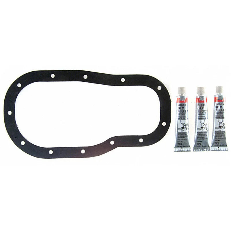 Fel-Pro 03-24 Toyota 4Runner Engine Oil Pan Gasket Set - High-Temperature Rubber-Coated Fiber - Side View