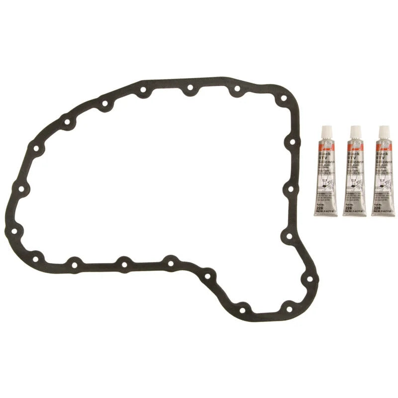 Fel-Pro 05-23 Toyota Tacoma Engine Oil Pan Gasket Set - High-Temperature Rubber-Coated Fiber - Side View