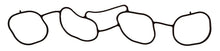 Load image into Gallery viewer, Fel-Pro 06-15 Mazda MX-5 Miata Fuel Injection Plenum Gasket Set - Side View