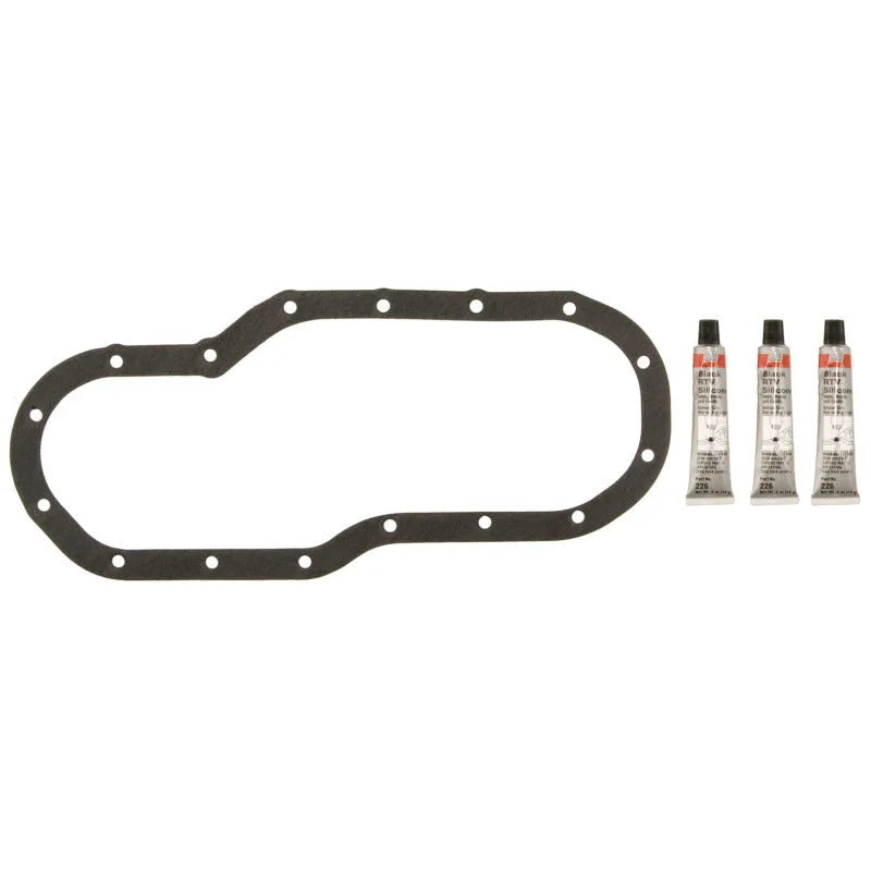 Fel-Pro 10-12 Toyota Sequoia Engine Oil Pan Gasket Set - High-Temperature Rubber-Coated Fiber - Side View