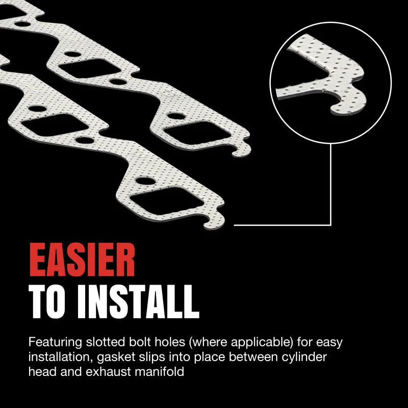 Fel-Pro 1442 Exhaust Manifold Gasket Set - Side View