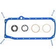 Load image into Gallery viewer, Fel-Pro 85-86 Chevy C10 Engine Oil Pan Gasket Set - PermaDry Molded Rubber Oil Pan SnapUps Included - Side View