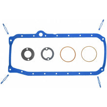 Load image into Gallery viewer, Fel-Pro 85-86 Chevy C10 Engine Oil Pan Gasket Set - PermaDry Molded Rubber Oil Pan SnapUps Included - Side View
