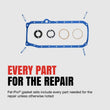 Load image into Gallery viewer, Fel-Pro 85-86 Chevy C10 Engine Oil Pan Gasket Set - PermaDry Molded Rubber Oil Pan SnapUps Included - Back View
