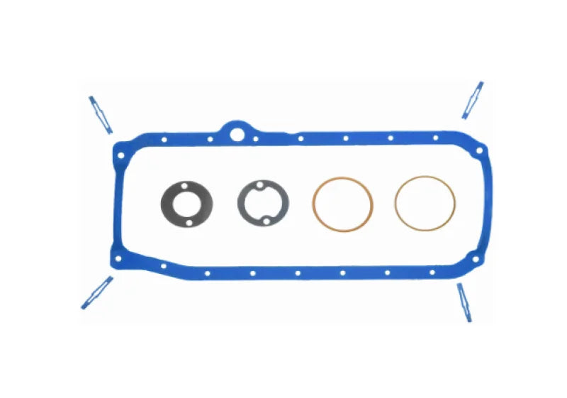 Fel-Pro 85-86 Chevy C10 Engine Oil Pan Gasket Set - PermaDry Molded Rubber Oil Pan SnapUps Included - Additional View 6
