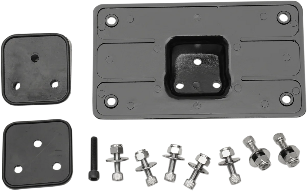 Fender License Plate Mount - Black DragSpecialties 090204 - Main Product View