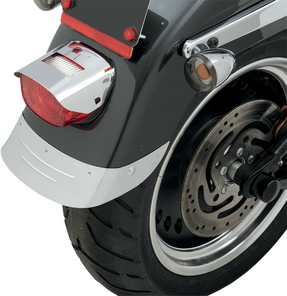 Fender Skirt - Chrome - Rear DragSpecialties 77131A - Back View